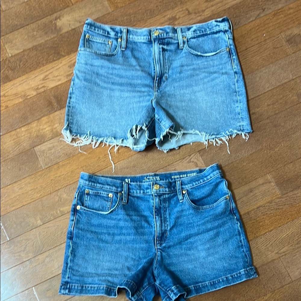 J. Crew Blue Jean Shorts - Set of 2